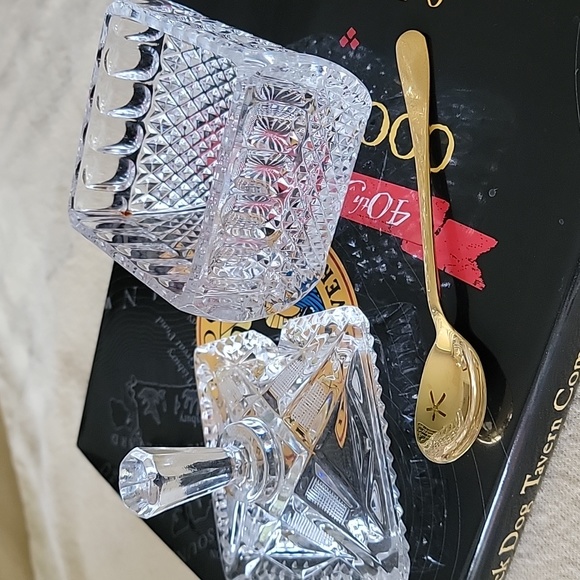 Wara Lead Crystal Jelly Jar West Germany 5" - Picture 2 of 4